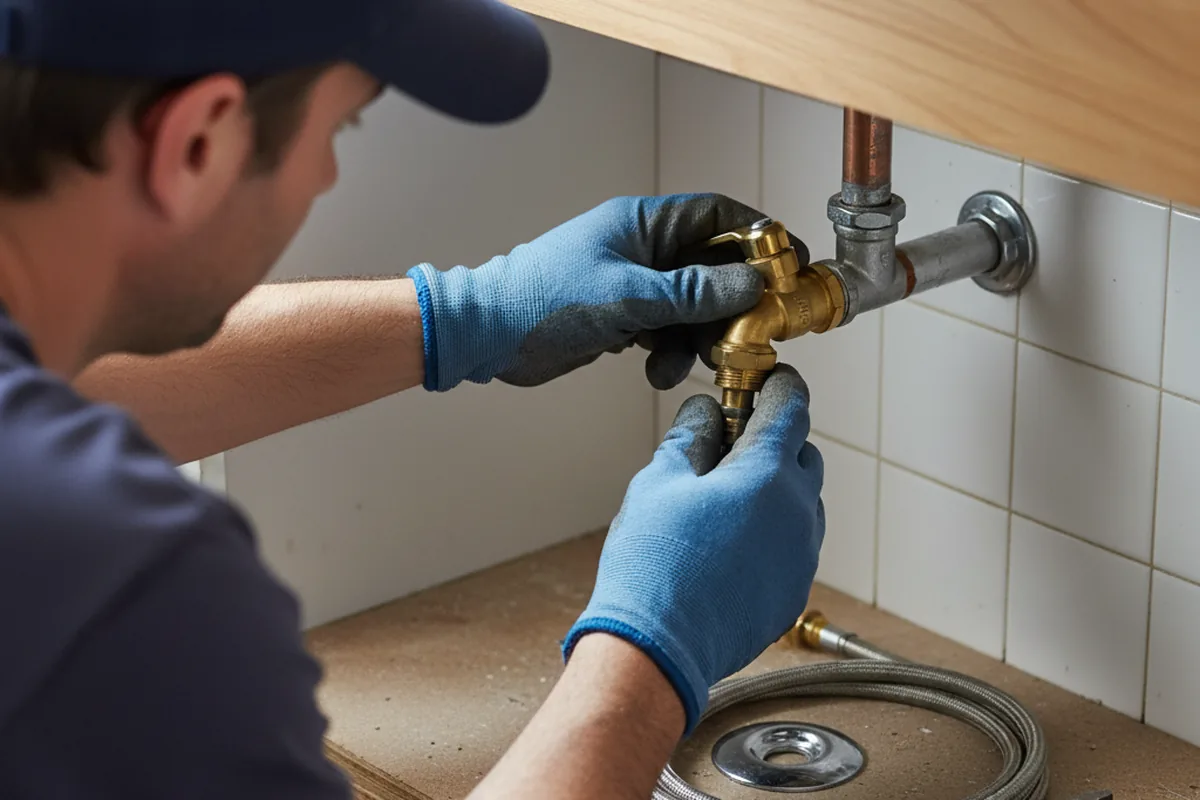 Shutoff valve and fitting work during Emergency Plumbing in Liverpool